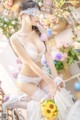 香草喵露露写真 Cosplay 白色玫瑰 P4 No.34c84a