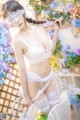 香草喵露露写真 Cosplay 白色玫瑰 P9 No.12b3fa